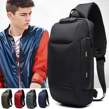 Multifunction Waterproof Reflective Men Chest Bags Anti Theft Password lock USB Charging Interface Male Shoulder Messenger Bag
Multifunction Waterproof Reflective Men Chest Bags Anti Theft Password lock USB Charging Interface Male Shoulder Messenger Bag