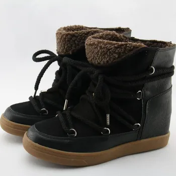 Zobairou Botines Mujer Tan Suede Leather Lace Up Women Snow Boots Winter Rain Boots punk Causal Shoes Woman Booties Wedge Heels
Zobairou Botines Mujer Tan Suede Leather Lace Up Women Snow Boots Winter Rain Boots punk Causal Shoes Woman Booties Wedge Heels