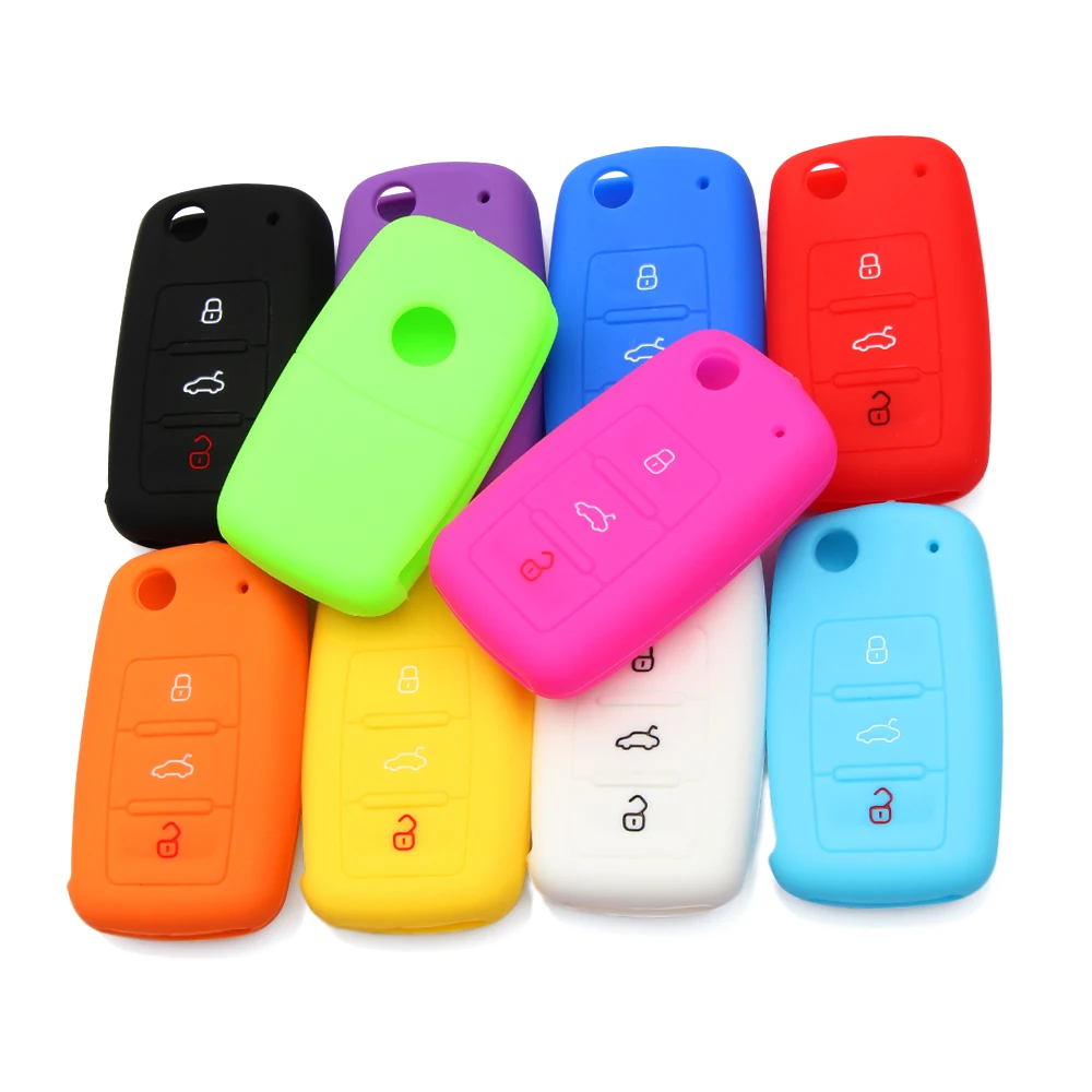 10 Colors Hot Silicone Car Auto Key Cover Case For Remote Control For Volkswagen VW Series Car-styling Hot Selling
10 Colors Hot Silicone Car Auto Key Cover Case For Remote Control For Volkswagen VW Series Car-styling Hot Selling