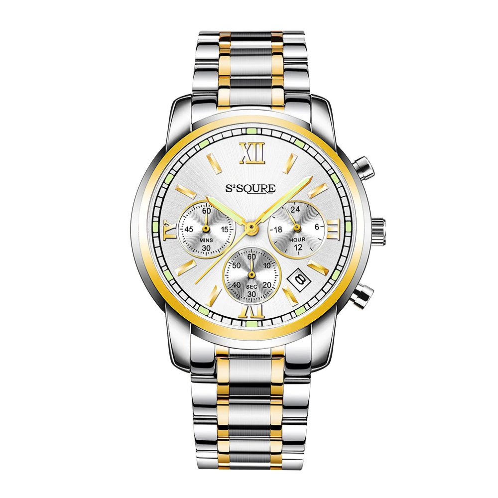 2019 New Fashion Luxury Men's Watch Stainless Steel Strap Waterproof Multifunctional Men's Quartz Watch Relogio Masculino
2019 New Fashion Luxury Men's Watch Stainless Steel Strap Waterproof Multifunctional Men's Quartz Watch Relogio Masculino