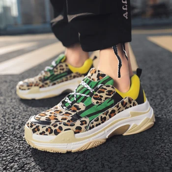 Men Casual Shoes 2019 Fashion Tenis Masculino Dad Platform Chunky Sneakers Breathable Mesh Leopard Shoes Male High Quality Shoes
Men Casual Shoes 2019 Fashion Tenis Masculino Dad Platform Chunky Sneakers Breathable Mesh Leopard Shoes Male High Quality Shoes