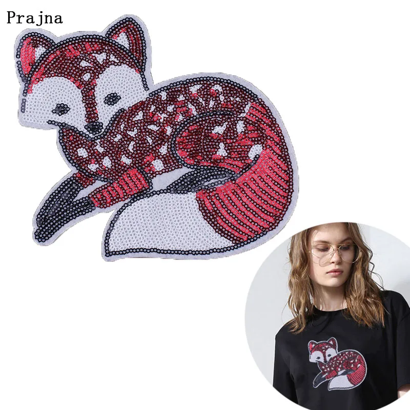 Prajna Cute Fox Stickers Sequined Iron on Patch Animal DIY Patches for Clothes Accessory Sewing Perfume Sequins Applique Decor F
Prajna Cute Fox Stickers Sequined Iron on Patch Animal DIY Patches for Clothes Accessory Sewing Perfume Sequins Applique Decor F