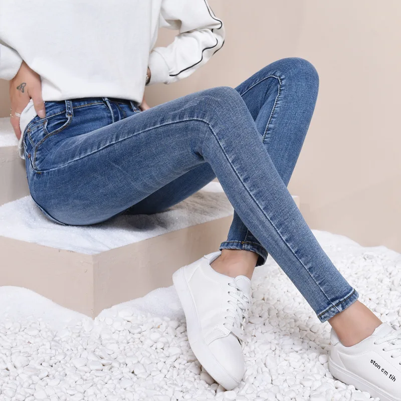 New 2019 Plus Size Blue Mid-rise Full Length Casual Wash Tight Women's Stretch Women's Jeans Cool Jeans
New 2019 Plus Size Blue Mid-rise Full Length Casual Wash Tight Women's Stretch Women's Jeans Cool Jeans