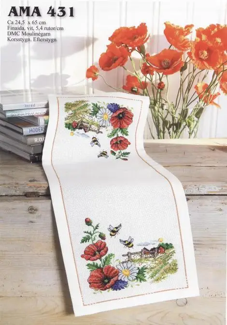Top Quality lovely counted cross stitch kit tablecloth table cloth poppy flower flowers placemat
Top Quality lovely counted cross stitch kit tablecloth table cloth poppy flower flowers placemat