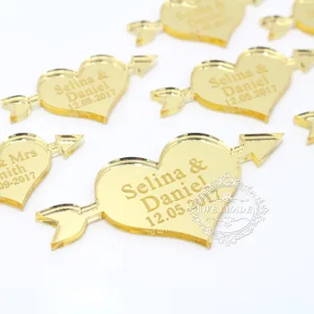 50pcs Customized Gold Acrylic Arrow & Heart Table Decoration Mr & Mrs Wedding Party Table Centerpieces Decor (4.0*2.0 CM)
50pcs Customized Gold Acrylic Arrow & Heart Table Decoration Mr & Mrs Wedding Party Table Centerpieces Decor (4.0*2.0 CM)