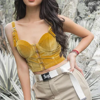 Spaghetti Strap Top Women Streetwear , Crop Top 2019 Sexy Crop Top , Tops Deep V Solid Corduroy Woman Clothes Gothic
Spaghetti Strap Top Women Streetwear , Crop Top 2019 Sexy Crop Top , Tops Deep V Solid Corduroy Woman Clothes Gothic