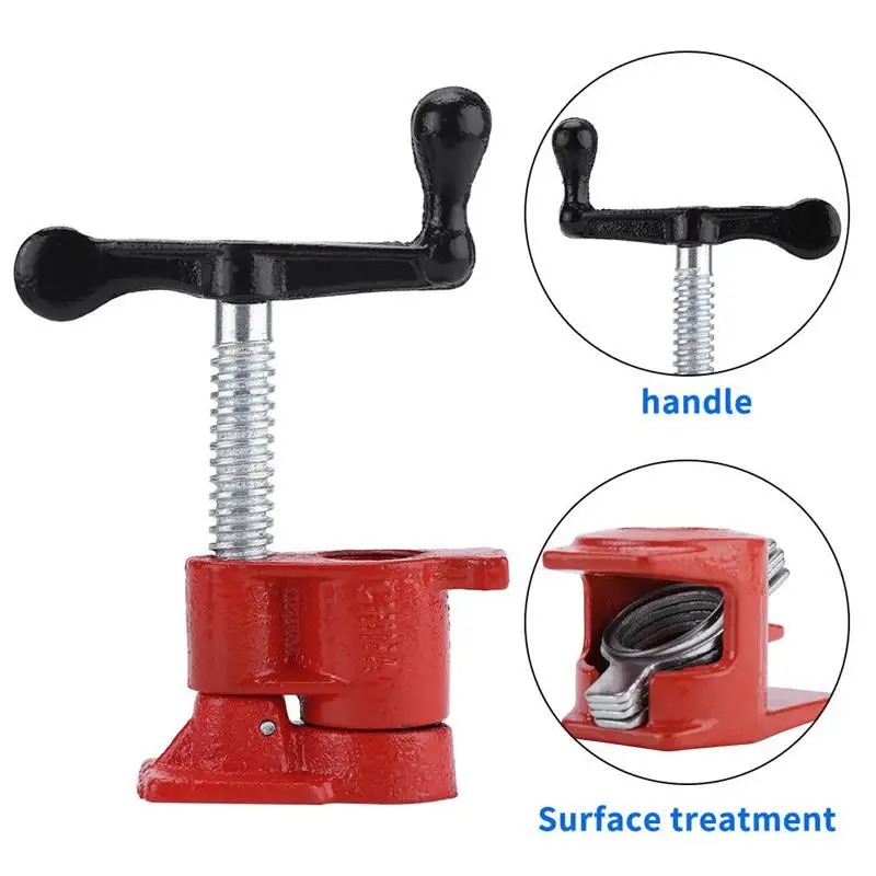 3/4 50mm Wooden Gluing Pipe Clamp Set Heavy Duty Cast Iron Practical Hand Tool For Woodworking Water Pipe Jointed Board
3/4 50mm Wooden Gluing Pipe Clamp Set Heavy Duty Cast Iron Practical Hand Tool For Woodworking Water Pipe Jointed Board