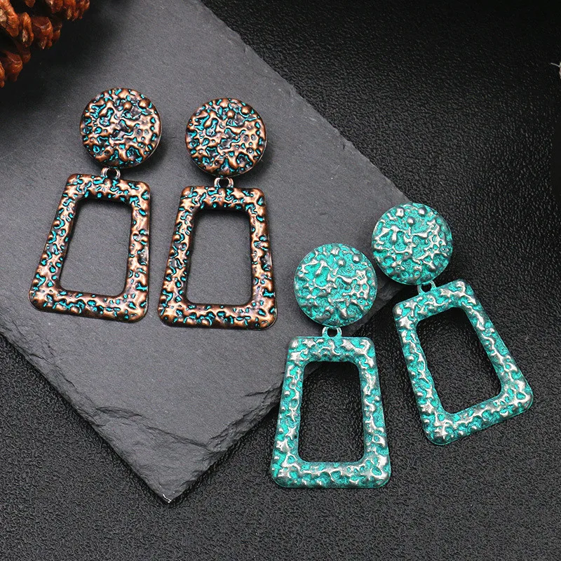 Retro 2019 New Exaggerated Metal Rectangular Dangle Earrings For Women Thick Drop Earrings Statement Jewellery
Retro 2019 New Exaggerated Metal Rectangular Dangle Earrings For Women Thick Drop Earrings Statement Jewellery