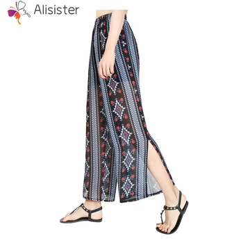 Vintage Floral Print Wide Leg Pants Women Split Long Casual Pant 2019 Summer Boho Beach Elastic High Waist Chiffon Trousers
Vintage Floral Print Wide Leg Pants Women Split Long Casual Pant 2019 Summer Boho Beach Elastic High Waist Chiffon Trousers