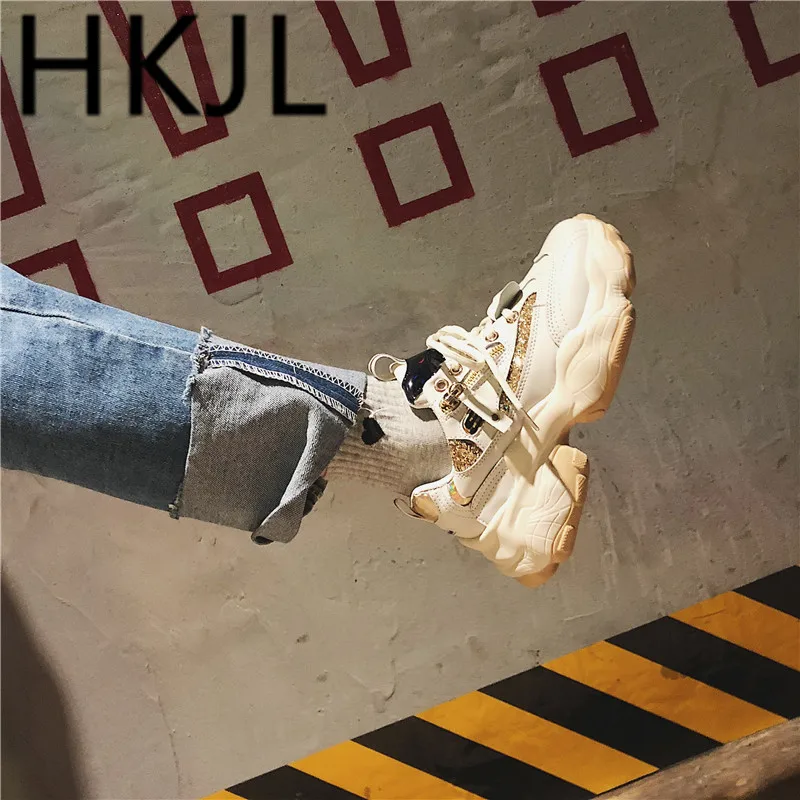 HKJL Fashion 2019 new Korean version of women's shoes go well with thick-soled high school sneakers A536
HKJL Fashion 2019 new Korean version of women's shoes go well with thick-soled high school sneakers A536