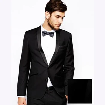 Black Custom Made Leisure Two Buttons Business Groom mens suit Tuxedos 2017 Shawl lapel Men Wedding Suits( jacket+Pants+tie)
Black Custom Made Leisure Two Buttons Business Groom mens suit Tuxedos 2017 Shawl lapel Men Wedding Suits( jacket+Pants+tie)