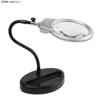 5X Magnifying Glass Elderly Students Reading Maintenance do Manual Multi-function With LED Lamp Desktop Magnifying Glass
5X Magnifying Glass Elderly Students Reading Maintenance do Manual Multi-function With LED Lamp Desktop Magnifying Glass