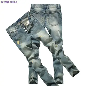 Male jeans 2018 Mens distressed Hole blue denim pants casual cotton mens straight jeans fashion Masculino Trousers 28-42
Male jeans 2018 Mens distressed Hole blue denim pants casual cotton mens straight jeans fashion Masculino Trousers 28-42