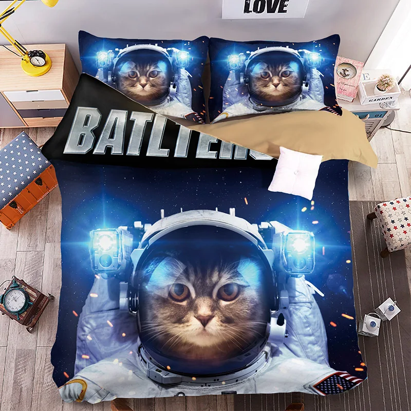space cat beddengoed printed bedding single twin queen king size 3/4PC bedspread galaxy pillowcases kid japan style home textile
space cat beddengoed printed bedding single twin queen king size 3/4PC bedspread galaxy pillowcases kid japan style home textile