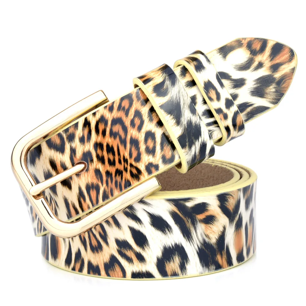 New Leopard Women Belts Fashion Design Lady Winter Cowskin Waist Straps Good Quality Golden Buckle Vintage Luxury Women Belts
New Leopard Women Belts Fashion Design Lady Winter Cowskin Waist Straps Good Quality Golden Buckle Vintage Luxury Women Belts
