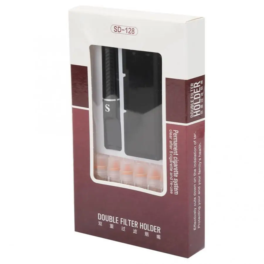 Recycle Cleanable Filter Cigarette Holder Reduce Tar & Nicotine Double Filtration Mouthpiece Cleaning Holder Cigarette Holder
Recycle Cleanable Filter Cigarette Holder Reduce Tar & Nicotine Double Filtration Mouthpiece Cleaning Holder Cigarette Holder