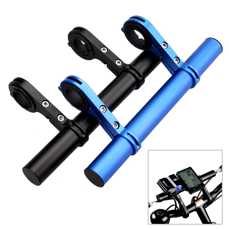 Bike Handlebar Extender Holder 25.4 / 31.8 MM Frame Cycling Dual Extension Mount Front Light Holder Clip Bicycle Accessories 
Bike Handlebar Extender Holder 25.4 / 31.8 MM Frame Cycling Dual Extension Mount Front Light Holder Clip Bicycle Accessories