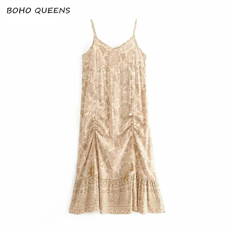 Boho Chic Summer Vintage Desert Floral Print Midi Strap Dress Women 2019 Fashion drawstring Beach Dresses Vestidos
Boho Chic Summer Vintage Desert Floral Print Midi Strap Dress Women 2019 Fashion drawstring Beach Dresses Vestidos