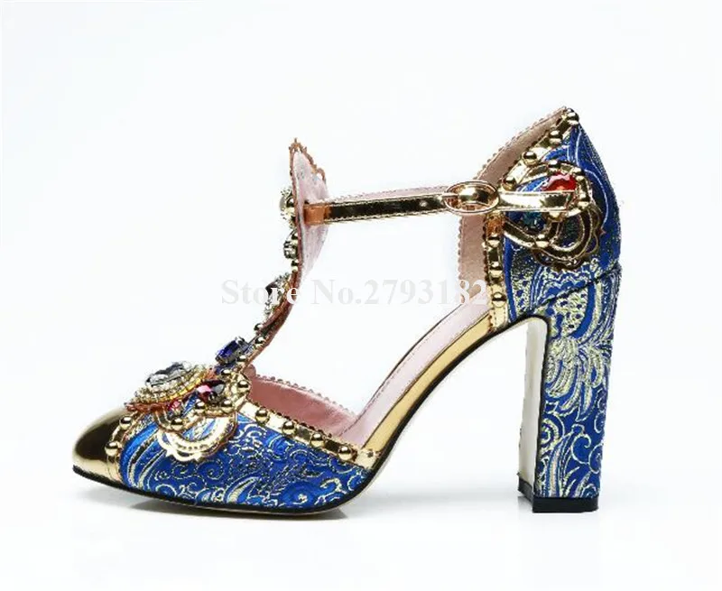 2019 New Fashion Women Round Toe Embroidery Rhinestone Chunky Heel Pumps Rivet Diamond Thick High Heels Wedding Dress Shoes
2019 New Fashion Women Round Toe Embroidery Rhinestone Chunky Heel Pumps Rivet Diamond Thick High Heels Wedding Dress Shoes