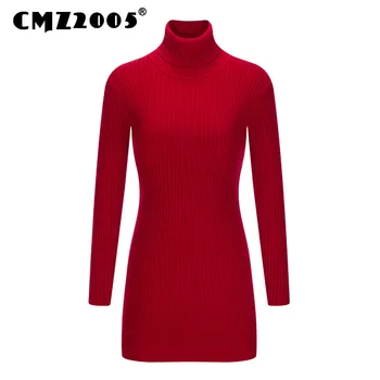 New Style Women's Apparel Long Sleeve turtleneck sweater Knitted Winter women sweaters and pullovers sweater dress 50915
New Style Women's Apparel Long Sleeve turtleneck sweater Knitted Winter women sweaters and pullovers sweater dress 50915