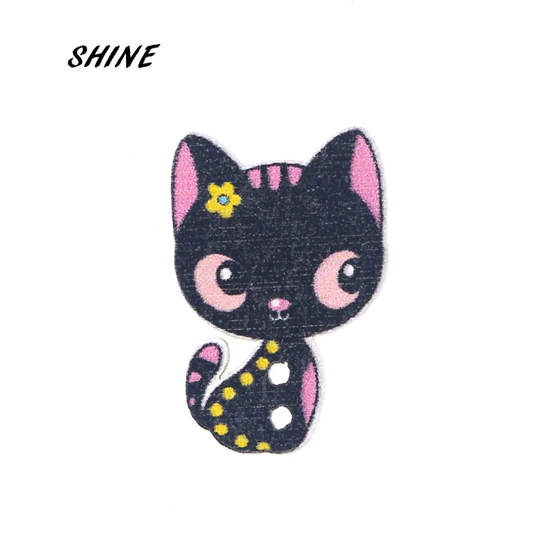 SHINE 30PCs Wooden Sewing Buttons Scrapbooking Cat shape Mixed 2 Holes Costura Botones Decorate W10070 25X17mm
SHINE 30PCs Wooden Sewing Buttons Scrapbooking Cat shape Mixed 2 Holes Costura Botones Decorate W10070 25X17mm