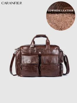 CARANFIER Mens Briefcases Bags Vintage Genuine Leather Laptop Computer Bags Business Document Totes Flap Pocket Messenger Bags
CARANFIER Mens Briefcases Bags Vintage Genuine Leather Laptop Computer Bags Business Document Totes Flap Pocket Messenger Bags