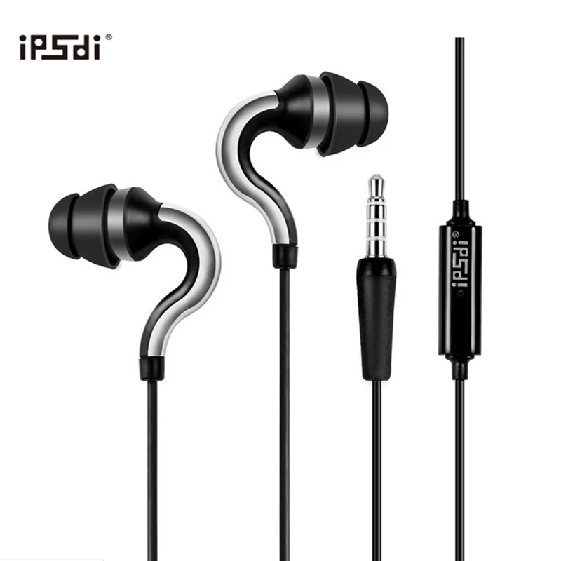 Image Ipsdi HF107 Dolphin Earphone 3.5mm Bass Wired Headphone In Ear earphone with Mic Universal for iphone 6 for Samsung s7 xiaomi