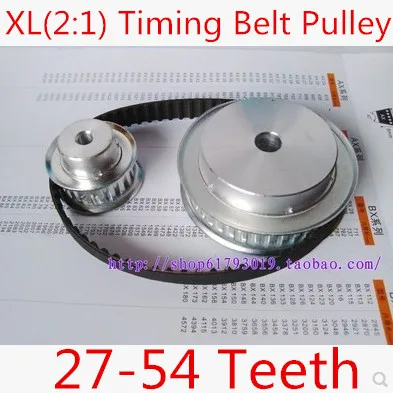 XL(2:1) Timing Belt Pulleys teeth (27:54) /Synchronous belt deceleration suite XL (2:1) CNC Engraving Machine Parts
XL(2:1) Timing Belt Pulleys teeth (27:54) /Synchronous belt deceleration suite XL (2:1) CNC Engraving Machine Parts