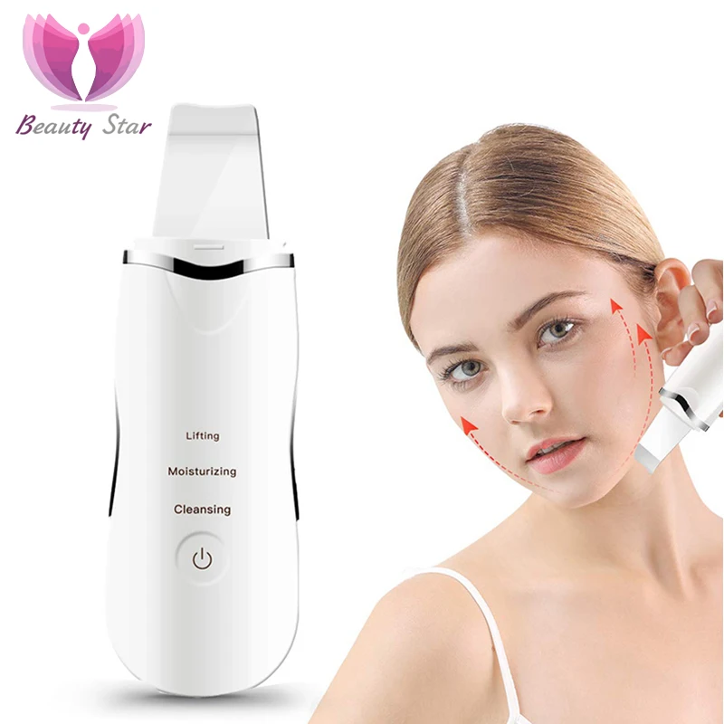 Rechargeable Ultrasonic Face Cleaning Skin Scrubber Cleanser Vibration Blackhead Removal Facial Pore Peeling Ultrasound Scrubber
Rechargeable Ultrasonic Face Cleaning Skin Scrubber Cleanser Vibration Blackhead Removal Facial Pore Peeling Ultrasound Scrubber