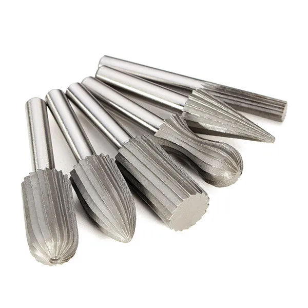 6pcs Tungsten Steel Rotary File Cutter Engraving Grinding Bit Metal Drilling Bits Set 6mm Shank For Rotary Tools Accessories
6pcs Tungsten Steel Rotary File Cutter Engraving Grinding Bit Metal Drilling Bits Set 6mm Shank For Rotary Tools Accessories