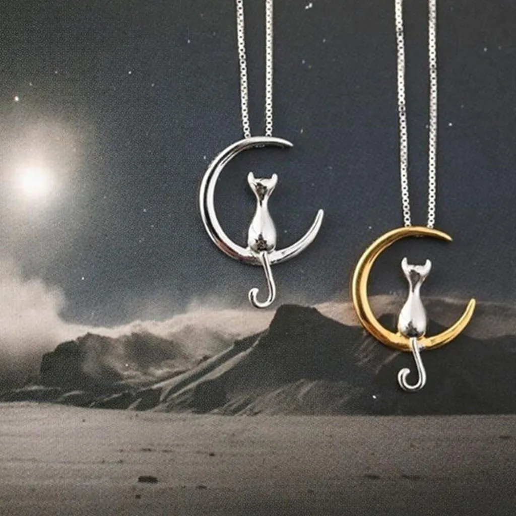 New Design Fashion Simple Women Temperament Creative Cute Moon Girls Necklace Cat Necklace Clavicle Chain #20
New Design Fashion Simple Women Temperament Creative Cute Moon Girls Necklace Cat Necklace Clavicle Chain #20