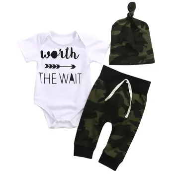 Fashion Baby Boy Clothes Summer Newborn Baby Boy Girl Romper Tops Camouflage Casual Pant Coat Baby Summer Clothing 0-18Months
Fashion Baby Boy Clothes Summer Newborn Baby Boy Girl Romper Tops Camouflage Casual Pant Coat Baby Summer Clothing 0-18Months