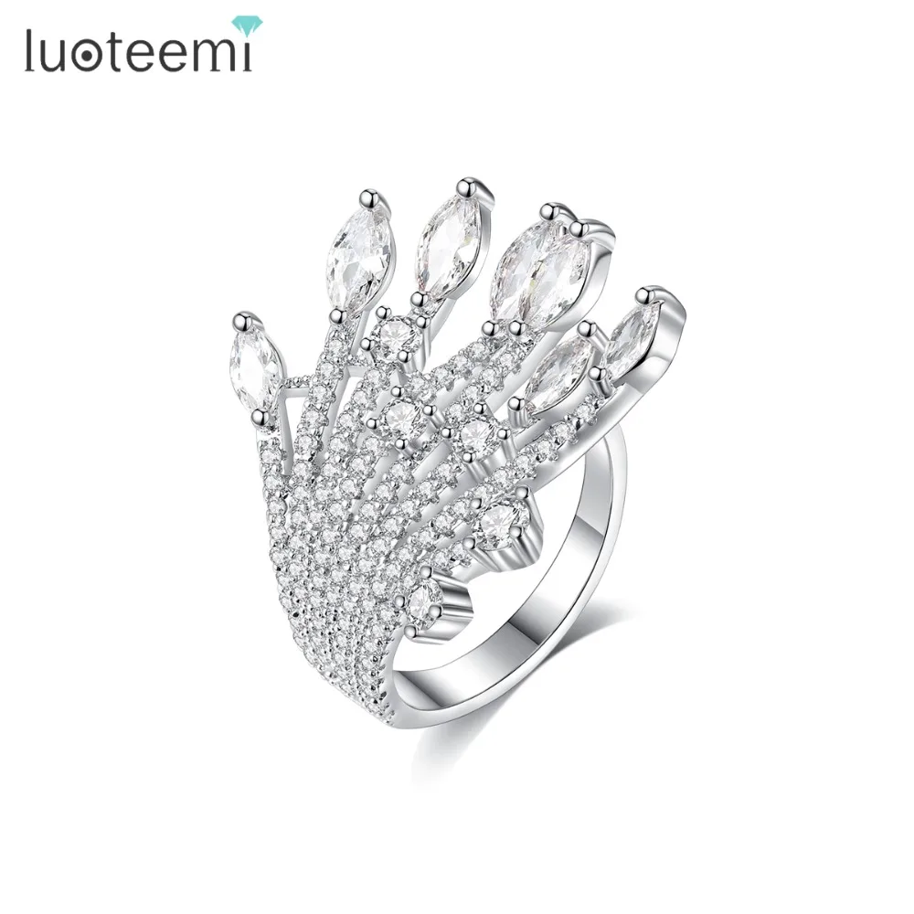 LUOTEEMI Adjustable Claw-shaped Ring for Women Party Dating Luxury CZ Cute Irregular Female Jewelry Anillos Mujer Christmas Gift
LUOTEEMI Adjustable Claw-shaped Ring for Women Party Dating Luxury CZ Cute Irregular Female Jewelry Anillos Mujer Christmas Gift