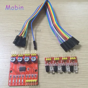 20PCS/LOT 4 way infrared tracing line follow tracking obatacle avoidance Sensor Module Robot smart car Free shipping
20PCS/LOT 4 way infrared tracing line follow tracking obatacle avoidance Sensor Module Robot smart car Free shipping