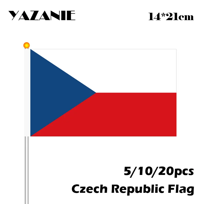 YAZANIE 14*21cm 5/10/20pcs Czech Republic Flag Czech Repbulic Flag the Hand National Flag Custom Hand Waving National Flag
YAZANIE 14*21cm 5/10/20pcs Czech Republic Flag Czech Repbulic Flag the Hand National Flag Custom Hand Waving National Flag