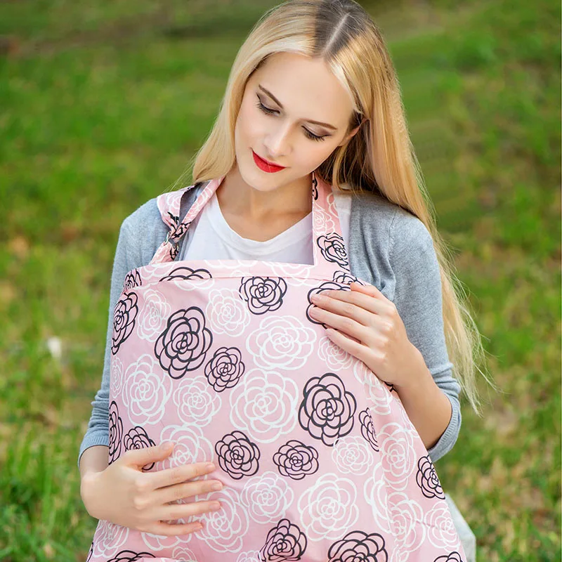 Breathable-Breastfeeding-Cover-Infant-Feeding-Nursing-Cover-Cotton-Muslin-Mommy\`s-Outdoors-Feeding-Baby-Breast-Nursing-Cover (12)