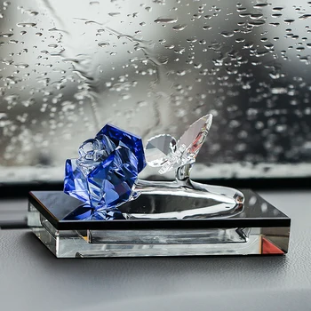 H&D Crystal Blossoming Rose Figurines Home Living Room Decor Gifts Car Perfume Bottle Holder Air Freshener Paperwight Decoration
H&D Crystal Blossoming Rose Figurines Home Living Room Decor Gifts Car Perfume Bottle Holder Air Freshener Paperwight Decoration