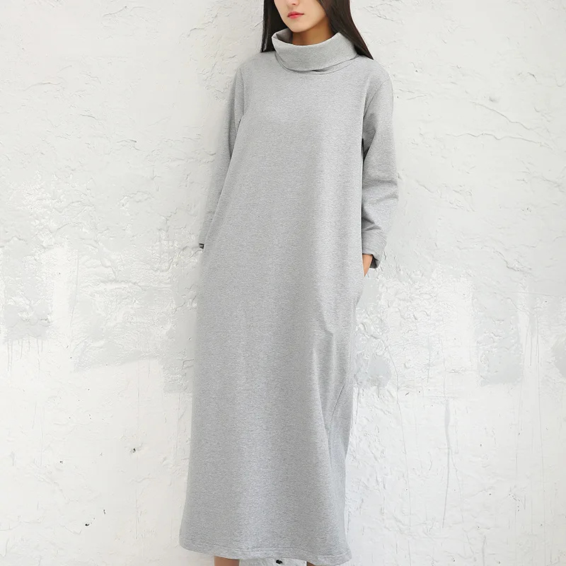 2018 Large Size Knit Dress Spring Solid Color Mid-Calf Original Design Female A-Line Bottom Long Sleeve Mori Girl Dresses Autumn
2018 Large Size Knit Dress Spring Solid Color Mid-Calf Original Design Female A-Line Bottom Long Sleeve Mori Girl Dresses Autumn