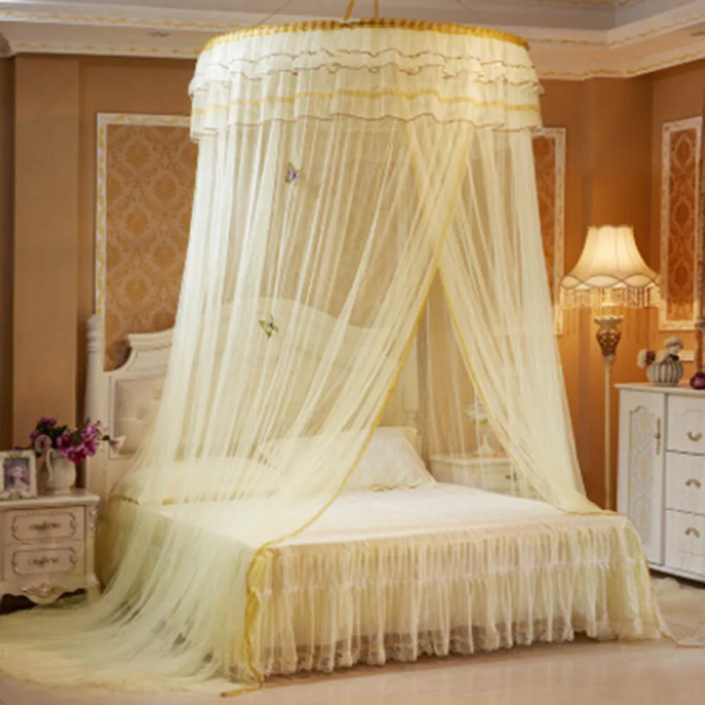 Luxury Romantic Hung Dome Mosquito Net Princess Students Insect Bed Canopy Netting Lace Round Mosquito Nets Curtain For Bedding
Luxury Romantic Hung Dome Mosquito Net Princess Students Insect Bed Canopy Netting Lace Round Mosquito Nets Curtain For Bedding