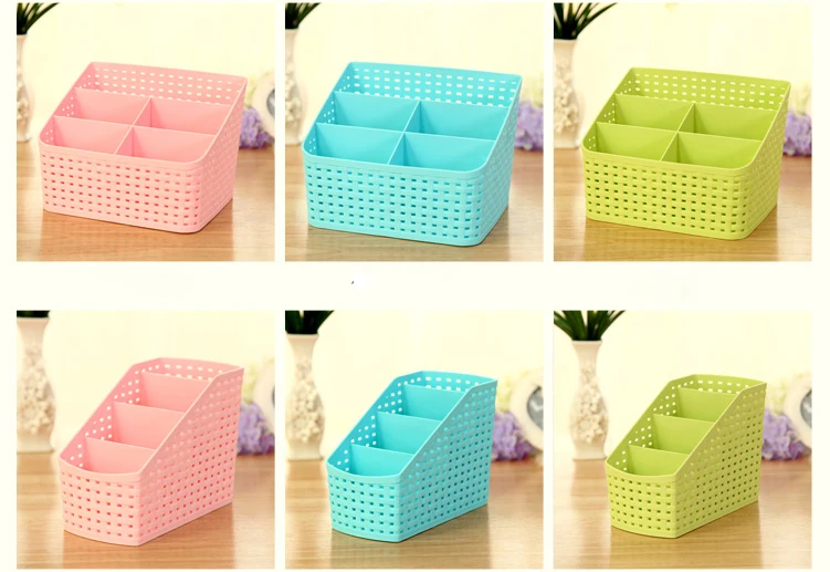 Four Five Checks Plastic Rattan Plaited Desk Organizer Cosmetics Makeup Storage Holder for Office Desk Phone Remoter
Four Five Checks Plastic Rattan Plaited Desk Organizer Cosmetics Makeup Storage Holder for Office Desk Phone Remoter