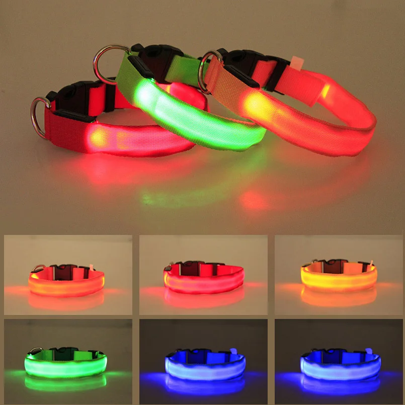 Night Safety LED Dog Collar Light Flashing Glow Pet Supplies Nylon Pet Cat Collars Dog Accessories For Small Large Dogs Collar
Night Safety LED Dog Collar Light Flashing Glow Pet Supplies Nylon Pet Cat Collars Dog Accessories For Small Large Dogs Collar