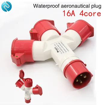 Industrial Waterproof aviation plug connector 4 core 16A red color multifunction is divided into three plugs explosion-proof
Industrial Waterproof aviation plug connector 4 core 16A red color multifunction is divided into three plugs explosion-proof