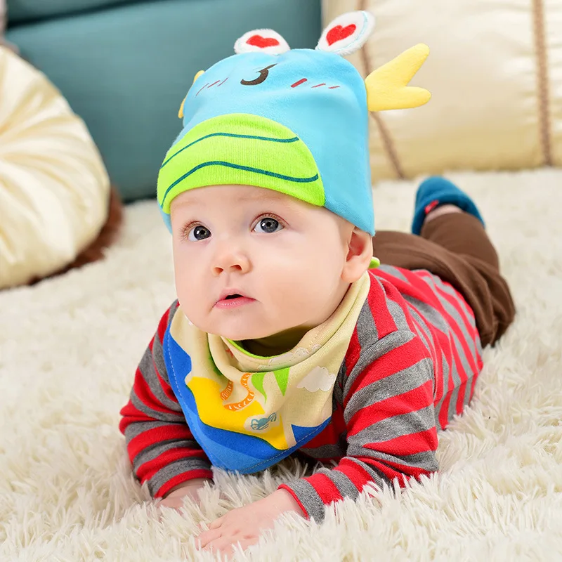 Crab Baby Hat Cotton Cute Infant Caps Discoloration Helmet For Babies Spring Hat For Girls Boys Newborn Photography Accessories (8)