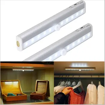 New arrival LED Cabinet Light IR Infrared Motion Detector Sensor Closet Night Light Lamp 10LEDs Induction Wardrobe Step Lights
New arrival LED Cabinet Light IR Infrared Motion Detector Sensor Closet Night Light Lamp 10LEDs Induction Wardrobe Step Lights