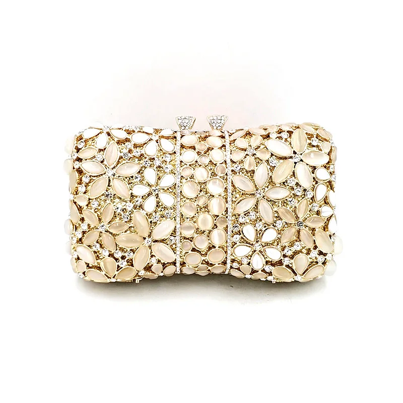 Nigeria Bridal wedding party women evening party bag diamonds luxury flower gem crystal clutches elegant opal stones purses
Nigeria Bridal wedding party women evening party bag diamonds luxury flower gem crystal clutches elegant opal stones purses