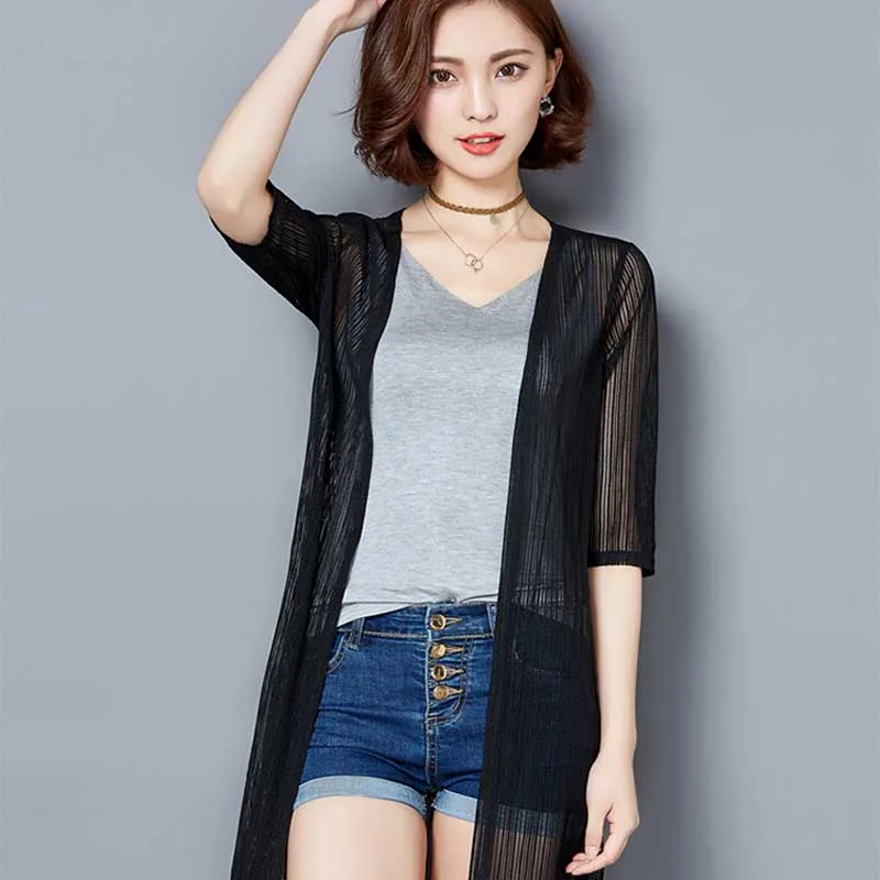 MLXSLKY Lace five sleeve new female women's long cardigan air conditioning shirt shawl summer women lace cardigan thin coat
MLXSLKY Lace five sleeve new female women's long cardigan air conditioning shirt shawl summer women lace cardigan thin coat