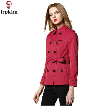 High-end Brand Short Paragraph Double-breasted Ladies Trench 2018 New Long-sleeved With Belt Slim wild Ladies Outwear CH364
High-end Brand Short Paragraph Double-breasted Ladies Trench 2018 New Long-sleeved With Belt Slim wild Ladies Outwear CH364