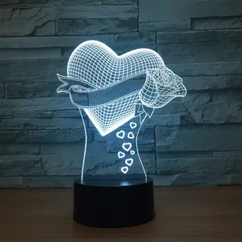 Love roses 7 color lamp 3D visual night light LED touch table light Valentine 's Day gift lamp 1400 
Love roses 7 color lamp 3D visual night light LED touch table light Valentine 's Day gift lamp 1400