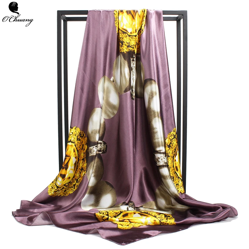Women Scarf Silk Winter Print Foulard Luxury Designer Shawl Bandana Large Hijab Satin Square Head Scarves Women 90*90cm
Women Scarf Silk Winter Print Foulard Luxury Designer Shawl Bandana Large Hijab Satin Square Head Scarves Women 90*90cm