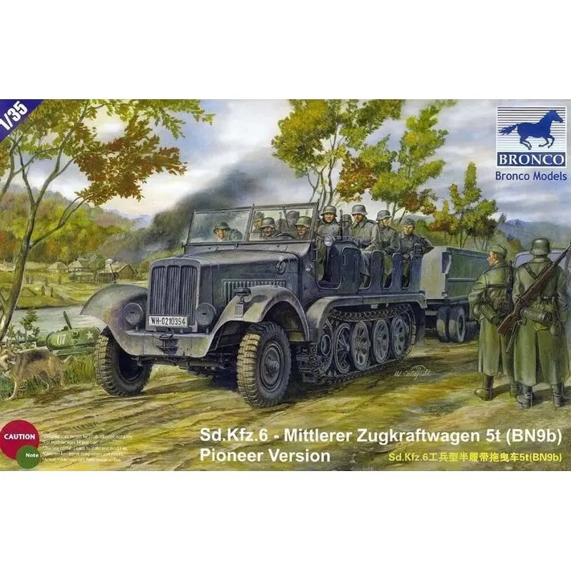 BRONCO CB35041 1/35 Sd.Kfz.6-Mittlerer Zugkraftwagen 5t (BN9b) Pioneer Version - Scale Model Kit
BRONCO CB35041 1/35 Sd.Kfz.6-Mittlerer Zugkraftwagen 5t (BN9b) Pioneer Version - Scale Model Kit